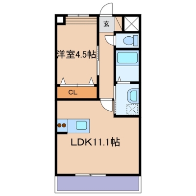 玉島乙島「グラン・エスカラード」　1LDK　賃料￥52,000