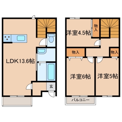 【新築】倉敷市玉島「ラ・フルール」　3LDK　賃料￥83,000